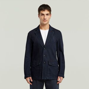 G-star - A-lijn Blazer - Katoen - Normale Pasvorm