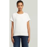 G-Star - D24512-D976-111 - Raglan T-shirt - Wit - Korte Mouwen - Biologisch Katoen - Duurzaam