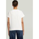 G-Star - D24512-D976-111 - Raglan T-shirt - Wit - Korte Mouwen - Biologisch Katoen - Duurzaam