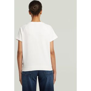 G-Star - D24512-D976-111 - Raglan T-shirt - Wit - Korte Mouwen - Biologisch Katoen - Duurzaam