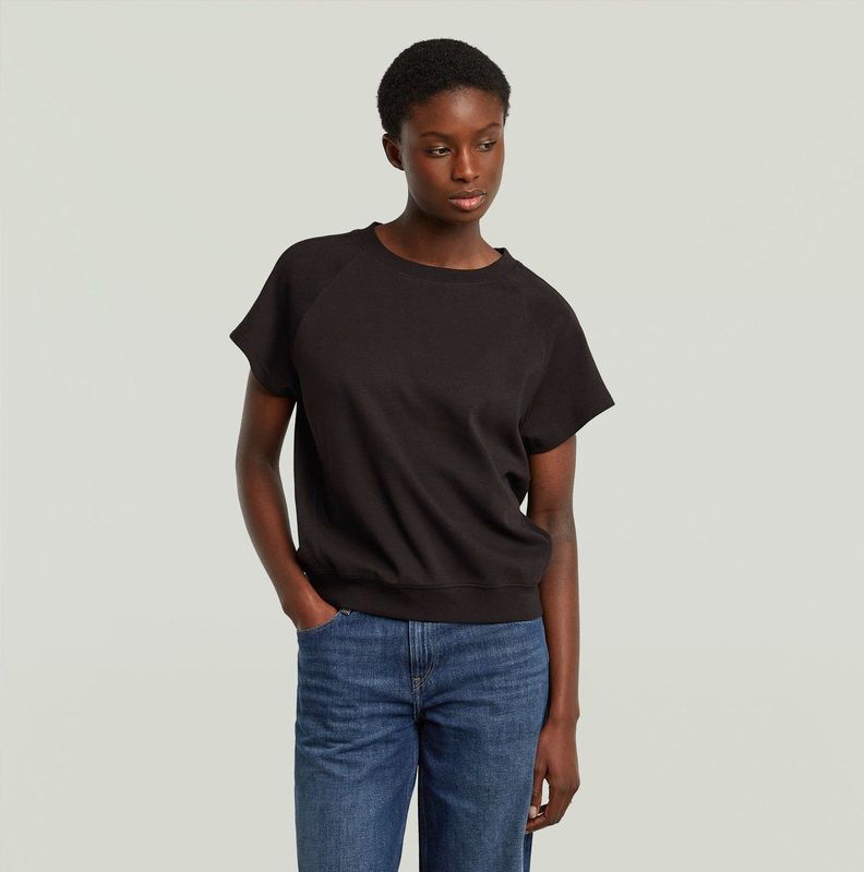 Raglan T-shirt - Zwart - Dames - Regular Fit - 100% Biologisch Katoen