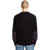 Woven Mix - Gebreide Trui - Zwart - Heren