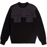 Woven Mix - Gebreide Trui - Zwart - Heren