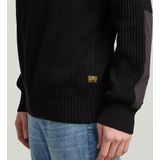 Woven Mix - Gebreide Trui - Zwart - Heren