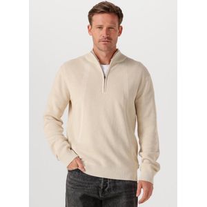 G-Star - Structure Half Zip Knit - Gebreide Trui - Beige - Katoen