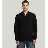G-star - Structure Half Zip Knit - Trui - Regular Fit - Lange Mouw