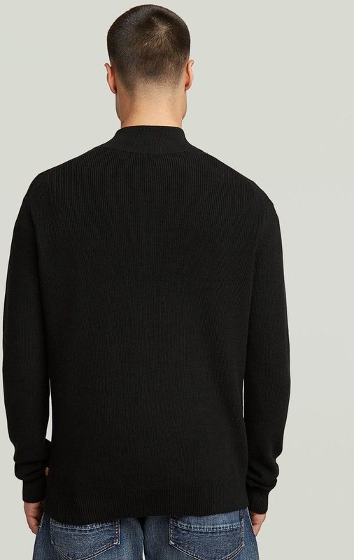 G-star - Structure Half Zip Knit - Trui - Regular Fit - Lange Mouw