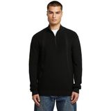 G-Star - Structure Half Zip Knit - Gebreide Trui - Beige - Katoen