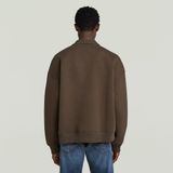 Scuba - Polo Collar Loose - Sweater - Bruin - Relaxed Fit