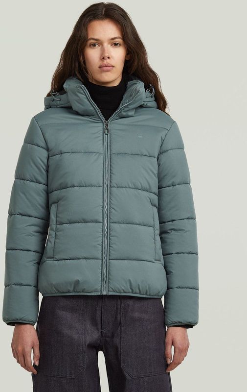 G-STAR - Meefic - Gewatteerde Jas - Duifblauw - Met Capuchon