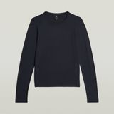 T-shirt - Donkerblauw - Regular - Dames