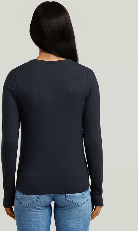 T-shirt - Donkerblauw - Regular - Dames