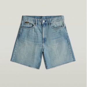High Bermuda Raw Edge Short - Midden blauw - Dames