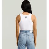 Ribbed - Tanktop - Wit - Dames