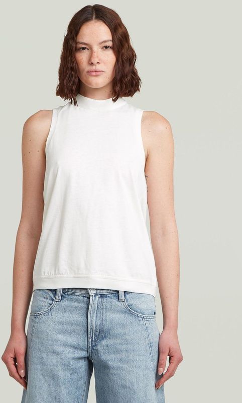 G-STAR - Top - Wit - Mouwloos - Normale Pasvorm