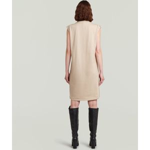 Seam Detail Loose - Jurk - Beige - Dames