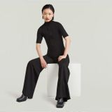 Wide Leg - Jumpsuit - Zwart - Dames