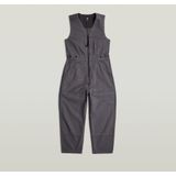 Jumpsuit - Grijs - Dames - Mouwloos - High Waist - 100% Katoen