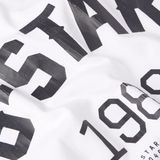 89 Back Graphic Loose - T-shirt - Wit - Heren