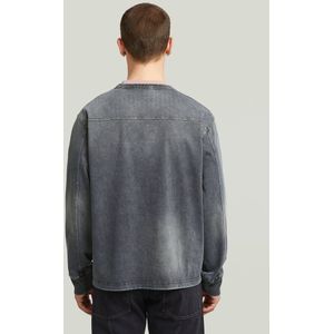 Washed Sweater - Zwart - Heren