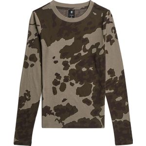 Allover Slim T-shirt - Meerkleurig - Dames