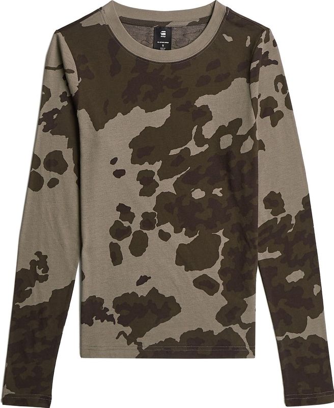 Allover Slim T-shirt - Meerkleurig - Dames