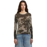 Allover - Slim T-shirt - Meerkleurig - Dames