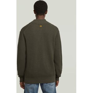 G-STAR Honey Comb Structuur Cardigan Knit, grijs (Asfalt D27108-d631-995), XS