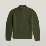 Gebreide pullover met labeldetail