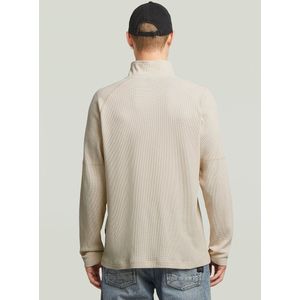 Tweeter Half Zip T-Shirt - Wit - Heren