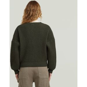 losse cardigan gebreid wmn, grijs (Asfalt D27462-d939-995), XS