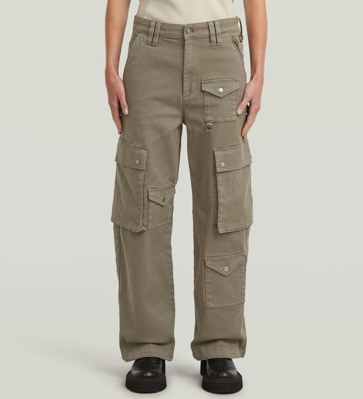 Mega - Cargo Pants - Bruin - Dames - Loose Fit - Mid Waist