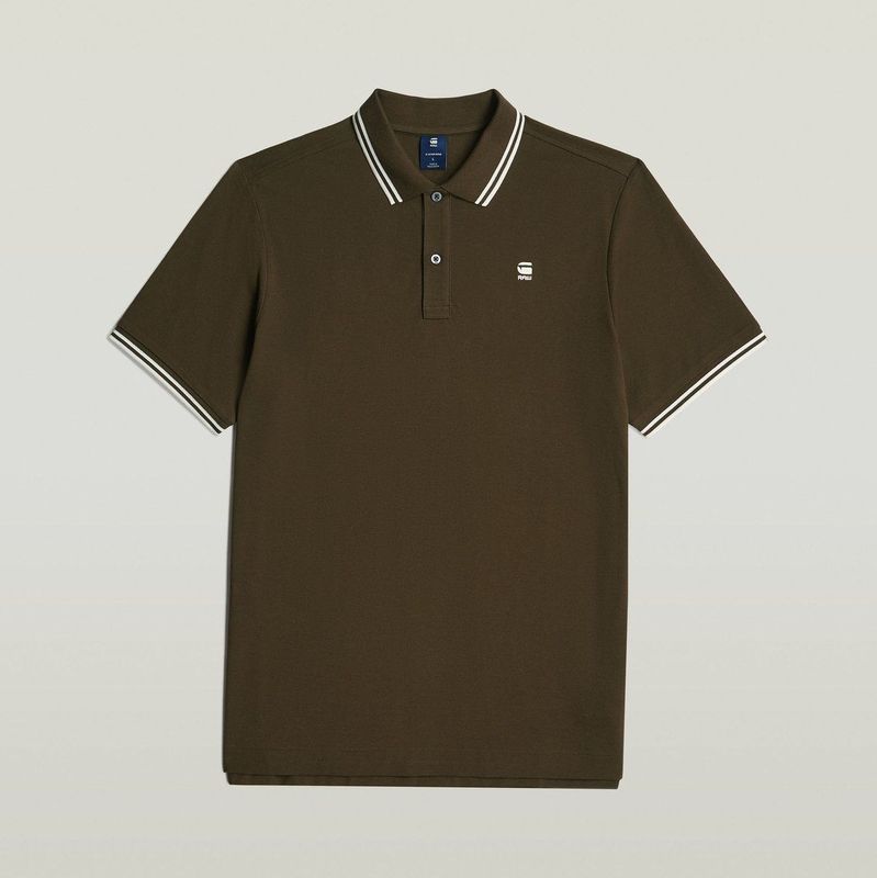 G-STAR - Dunda - Poloshirt - Chocoladebruin - Katoen