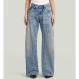 Contor - Wide Pleat Jeans - Lichtblauw - Dames
