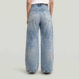 Contor - Wide Pleat Jeans - Lichtblauw - Dames