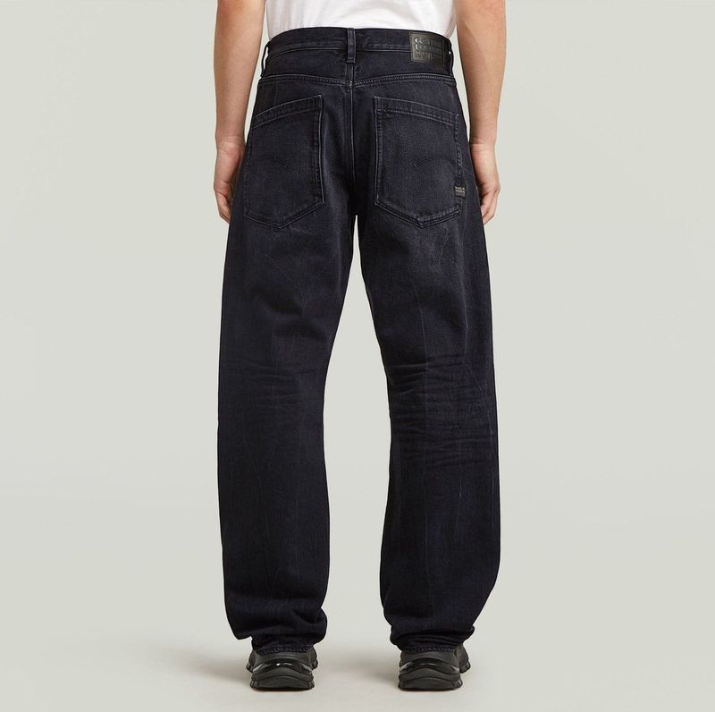 G-STAR Deeggie Relaxed Straight, zwart (Worn in Dark Moon D27736-d291-h785), 26W / 32L