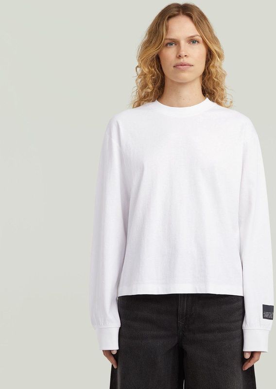 G-STAR Shirt  zwart / wit