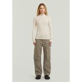 Mock - Slim T-shirt - Wit - Dames