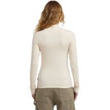 Mock - Slim T-shirt - Wit - Dames