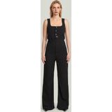 High Waist - Jumpsuit - Zwart - Dames