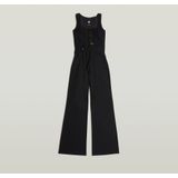 High Waist - Jumpsuit - Zwart - Dames