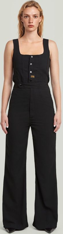 High Waist - Jumpsuit - Zwart - Dames