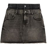 Carter - Double Waistband Mini Skirt - Midden Blauw - Dames