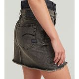 Carter - Double Waistband Mini Skirt - Midden Blauw - Dames