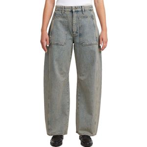 Carter - Barrel Long Pocket Jeans - Midden Blauw - Dames