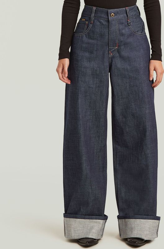 G-STAR - Skater High Loose Selvedge - Jeans - Donkerblauw