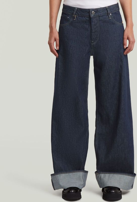 Roxx - Wide Jeans - Donkerblauw - Dames - Loose Fit - Low Waist