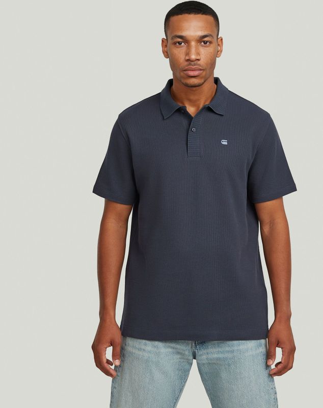 Structured - Polo - Donkerblauw - Heren