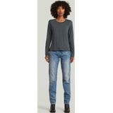 T-shirt - Donkerblauw - Front Seam - Dames