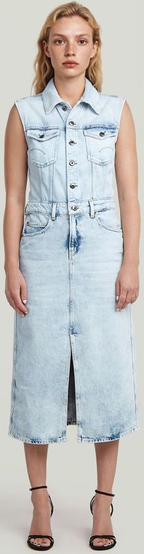 Sleeveless - Jurk - Dames - Relaxed Fit - Katoen - Lange Jurk